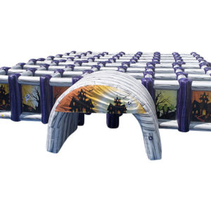 purple-white halloween maze