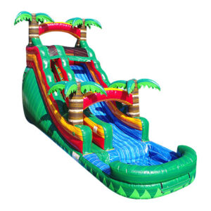 Emerald Fire Inflatable Water Slide - 18 FT